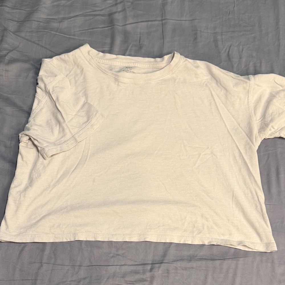 Casual White Women's Crop Top